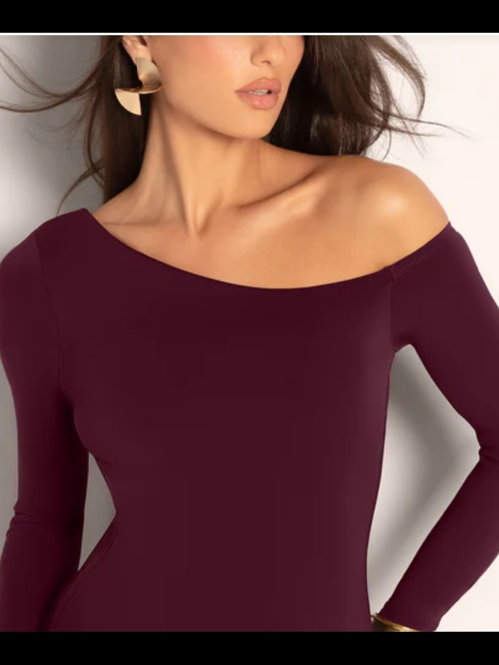 TA3 One Shoulder Garnet Top L NWT Sculpted Fit Date Night Ready